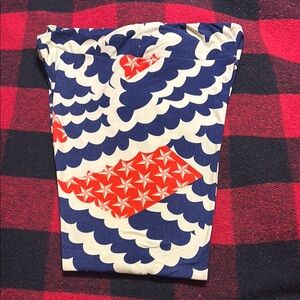 Blue and Red Patterned leggings TC